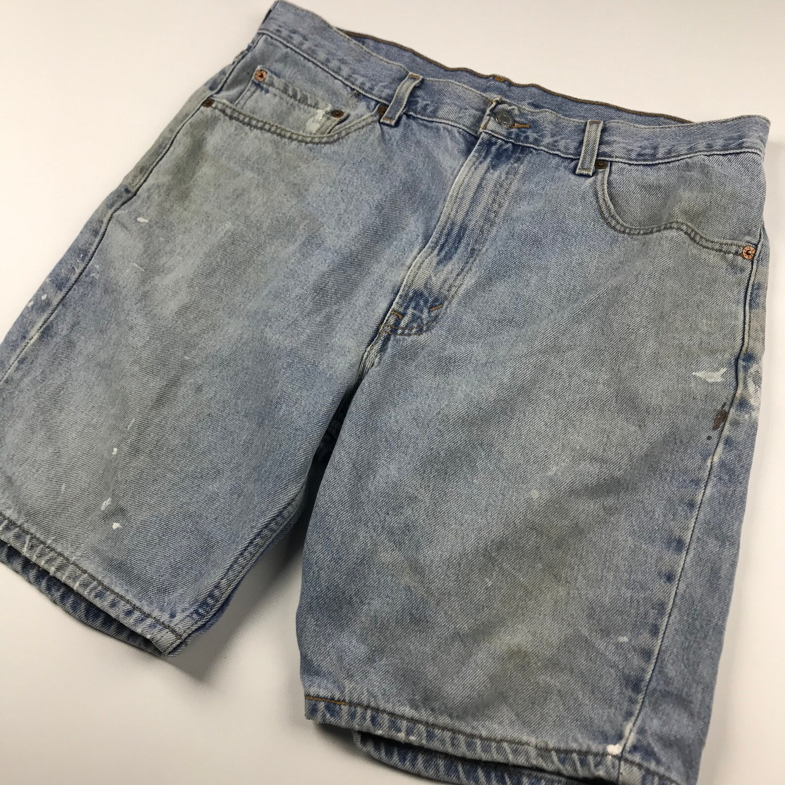 Vintage Levis 505 Red Tab StoneWash Denim Jean Shorts Size | Etsy