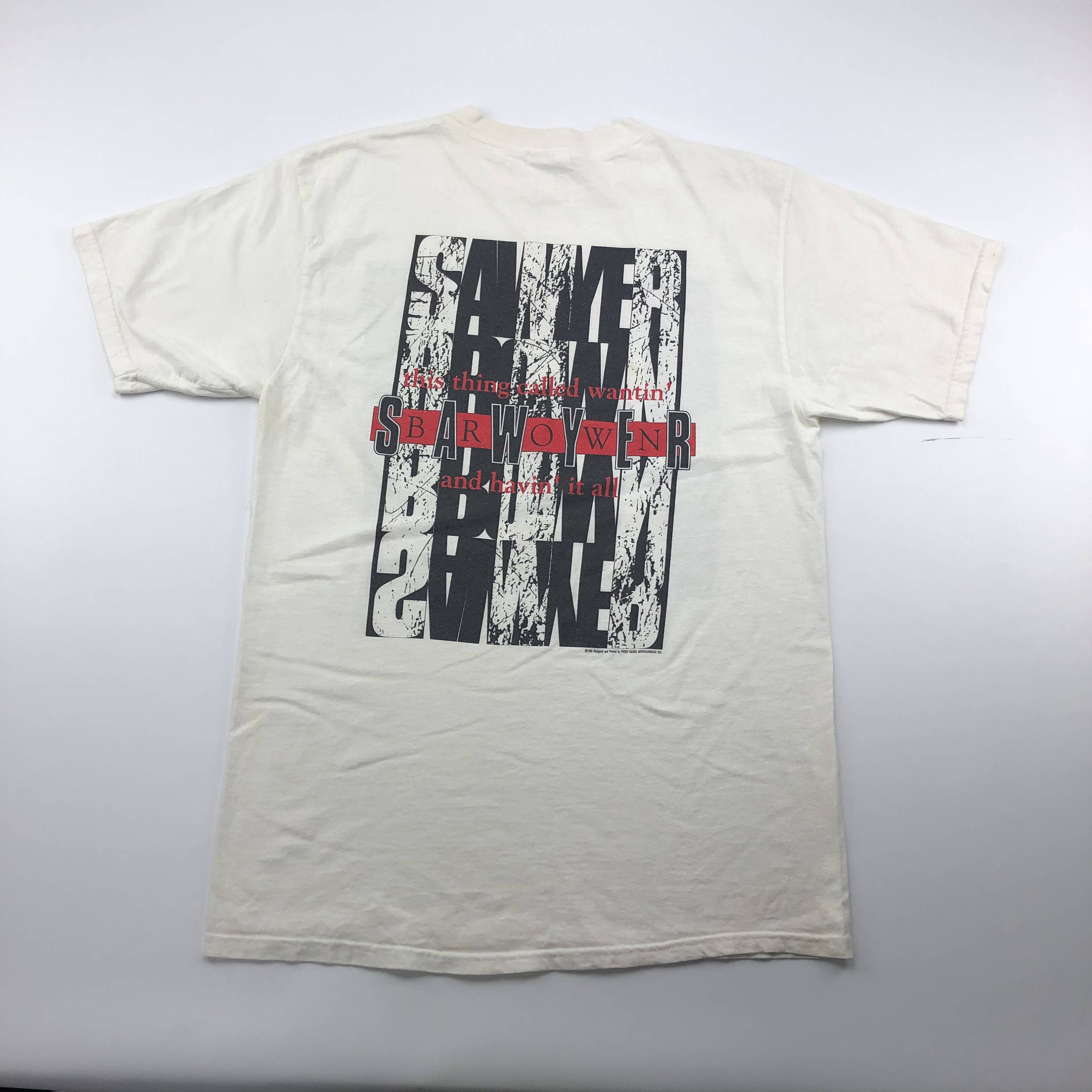 Vintage 1995 Sawyer Brown Big Print T-Shirt Sz Lrg | Etsy
