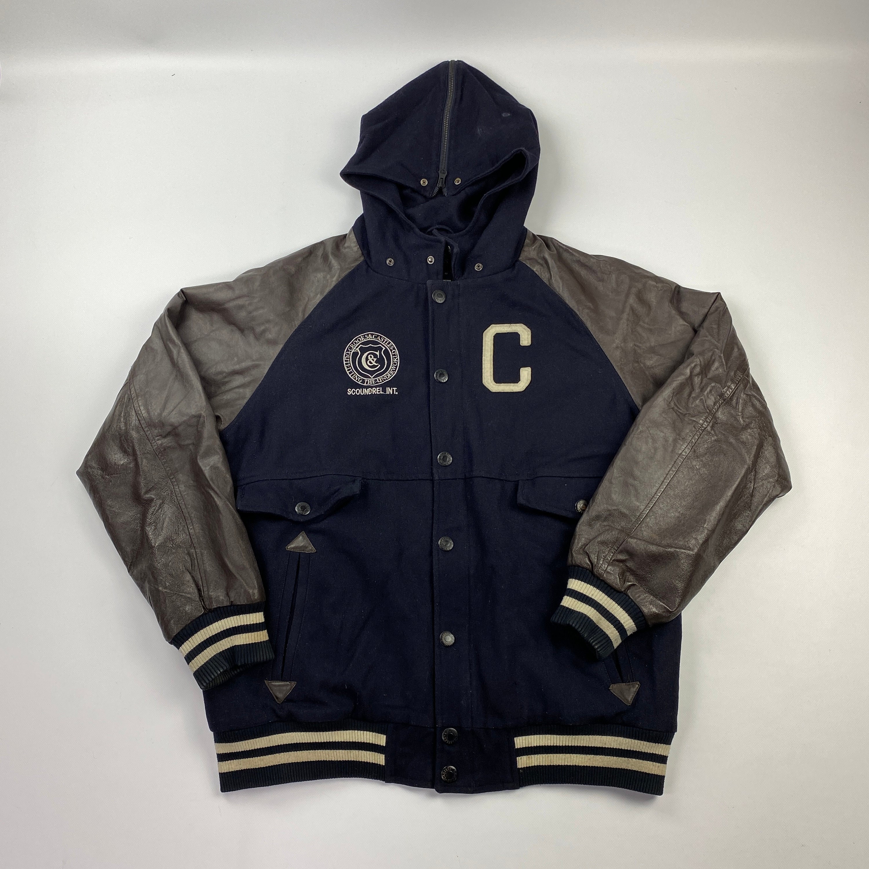 Crooks & Castles Scoundrel Letterman Varsity Jacket Sz XL Etsy UK Crooks & Castles Scoundrel Letterman Varsity Jacket Sz XL Etsy UK