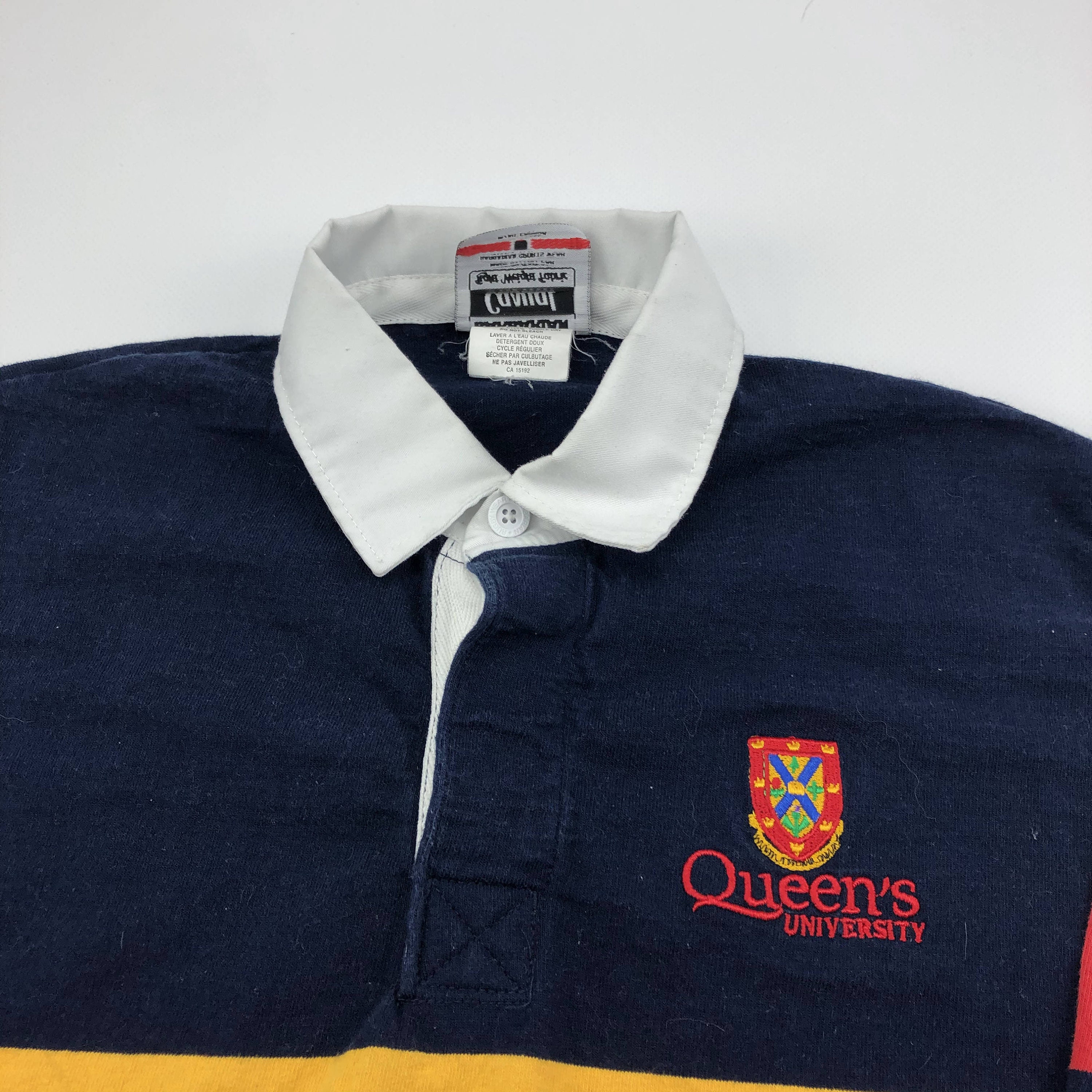 Vintage Queen's University Barbarian Rugby Polo Shirt Sz | Etsy