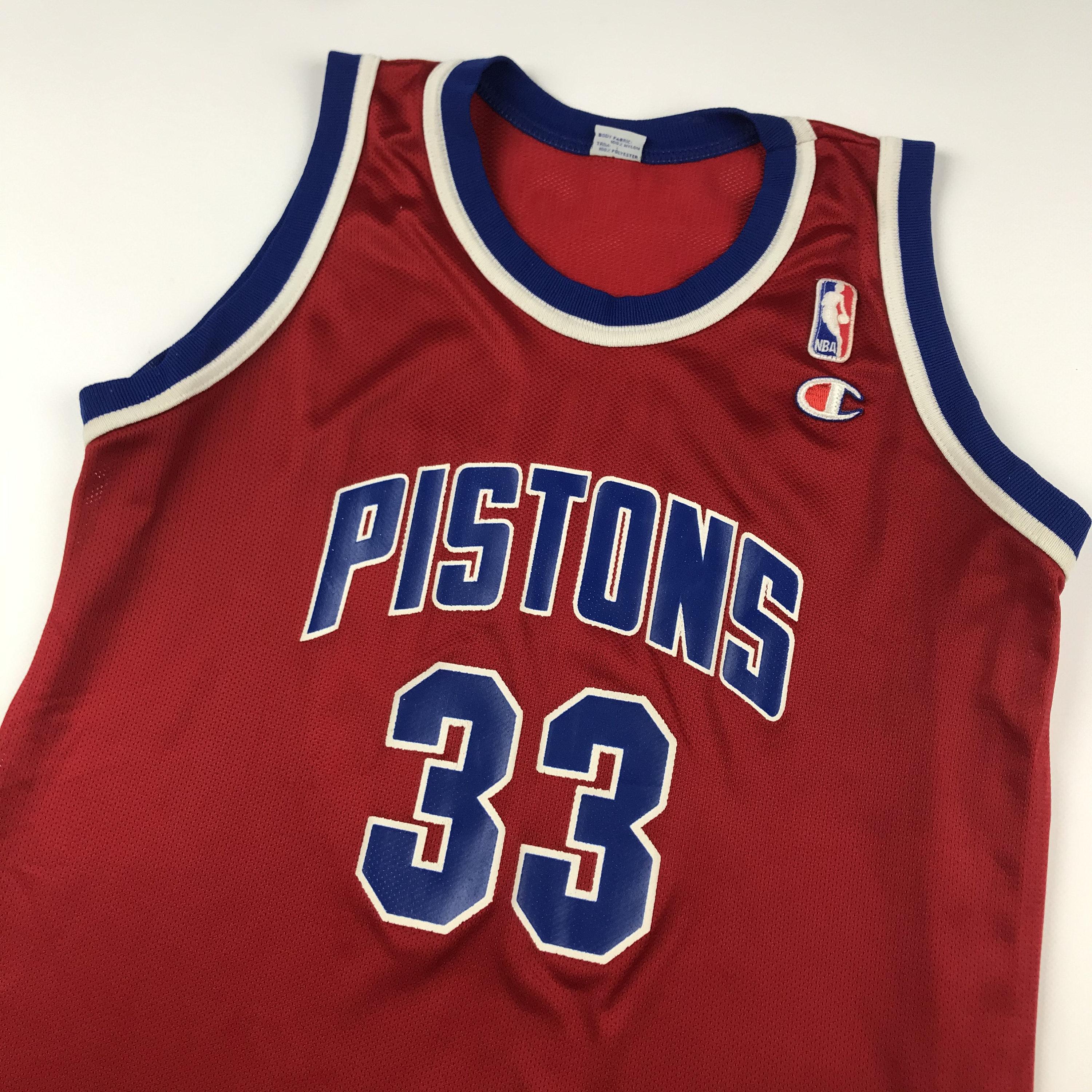 Vintage NBA Champion Pistons 33 Basketball Jersey Sz Lrg | Etsy