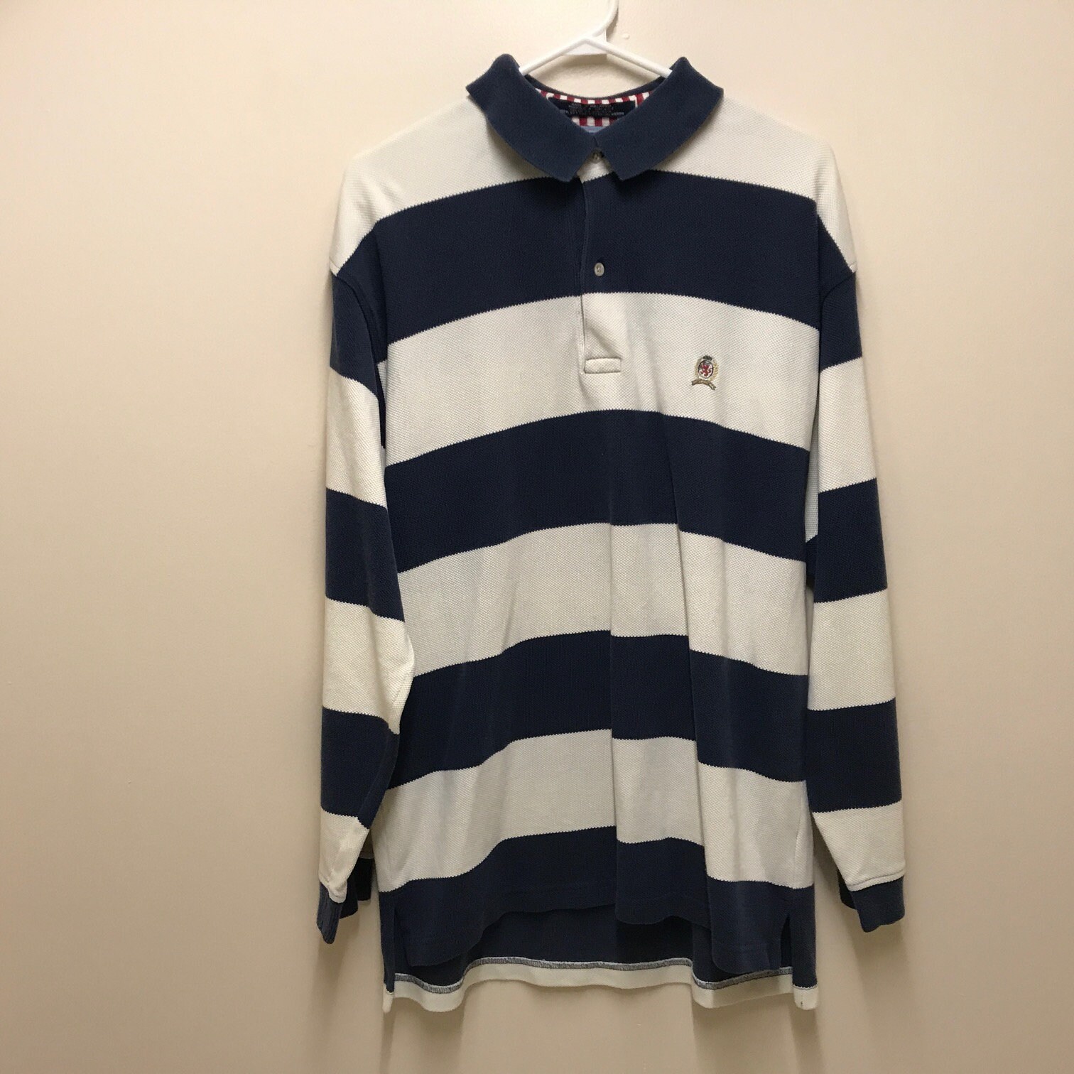 tommy hilfiger crest rugby shirt