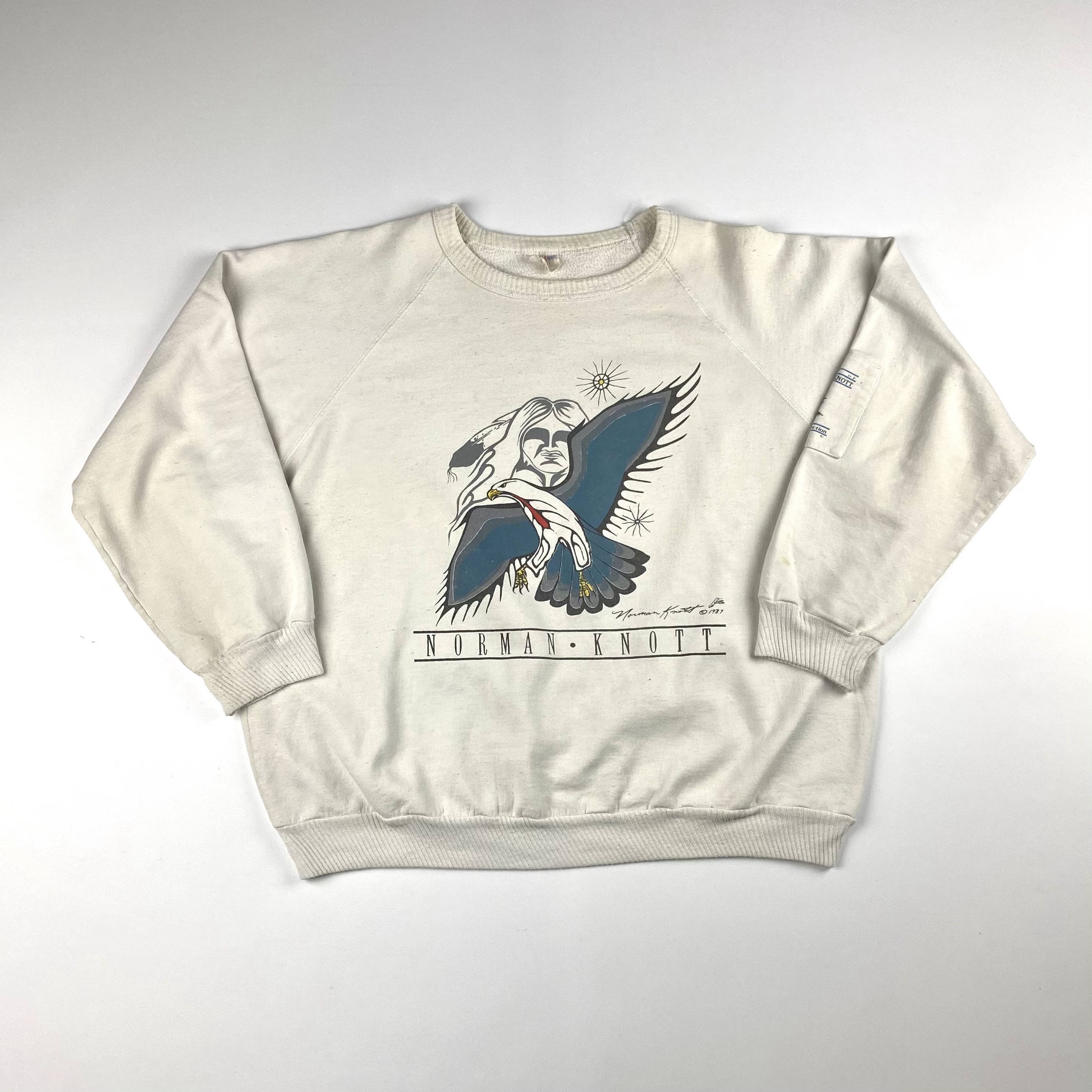 Vintage 1987 Norman Knott Art Print Sweatshirt Sz Lrg | Etsy