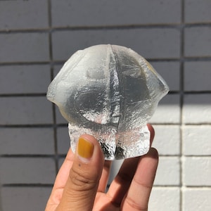 Vintage Pukeberg Glass Elephant Figurine / Paperweight (Sweden)