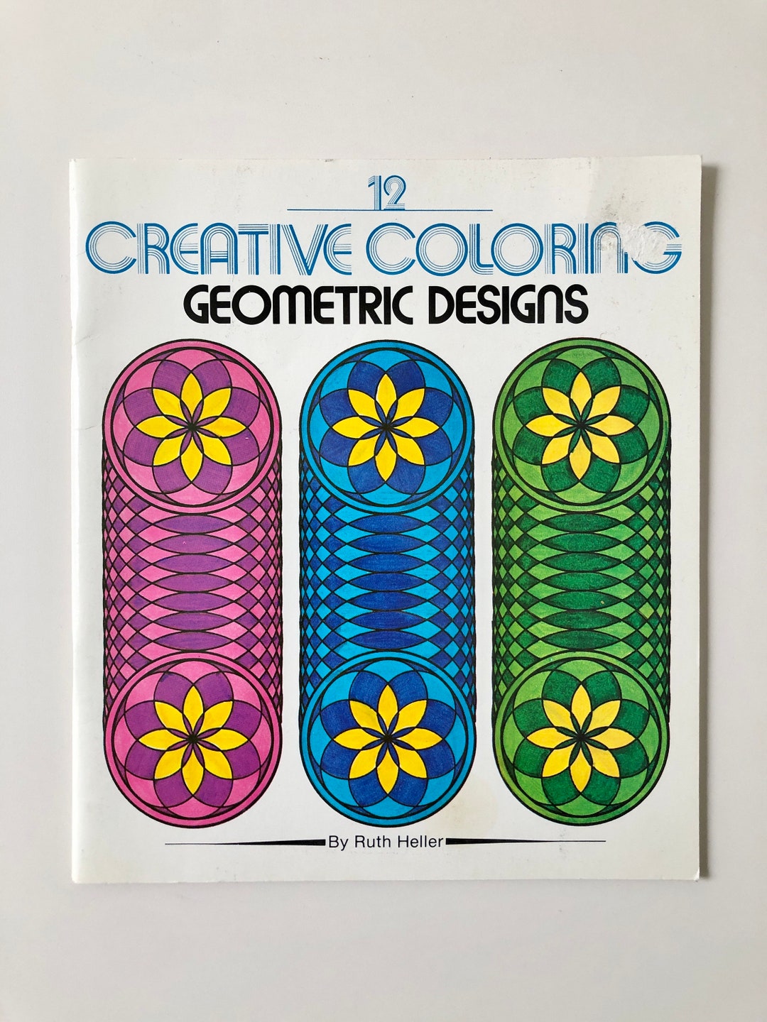 Vintage Ruth Heller “12 Creative Coloring Geometric Designs” Book - Etsy