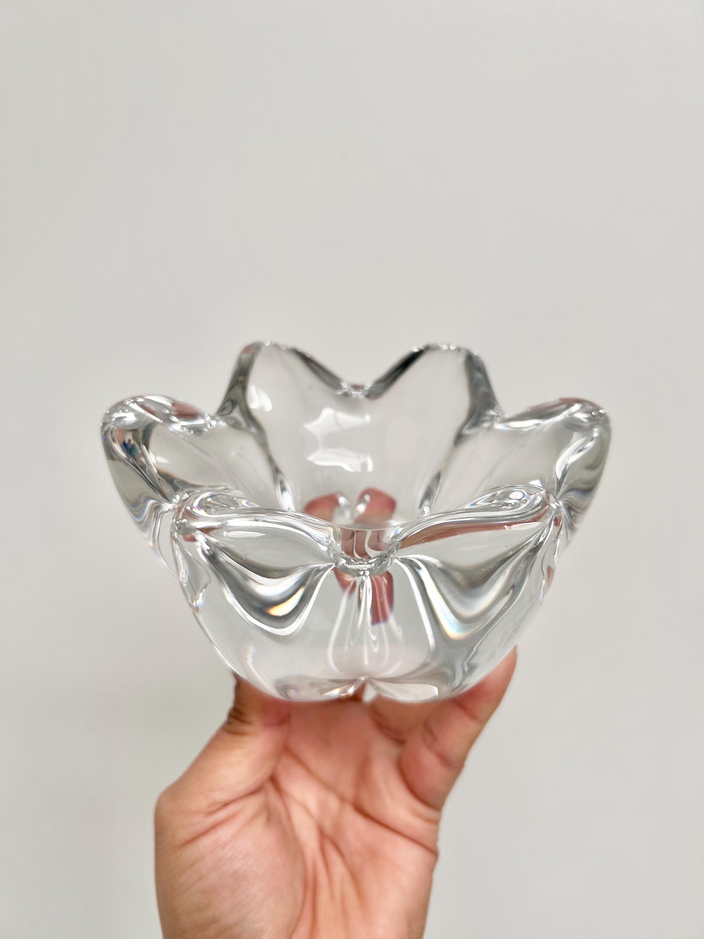 新品未使用Baccarat Ashtray Vega Crystal Glass Baccarat Ashtray
