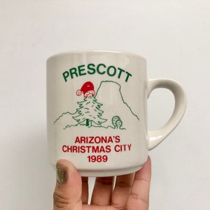 Vintage Prescott “arizona’s Christmas City 1989” Coffee Mug - Etsy