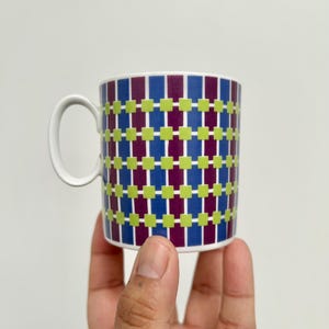 Vintage Thomas Porcelain Medaillon Lila Flat Cup Set (Germany)