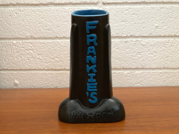 Frankie S Tiki Room Black Moai Tiki Mug Tiki Farm Las Vegas