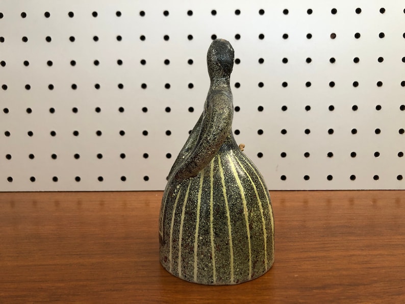 Vintage Alfaraz Spain Ceramic Bell Figurine Miguel Duran-Loriga image 2