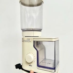 Vintage Braun Aromatic KMM 20 4045 White Coffee Grinder Reinhold Weiss (Germany)