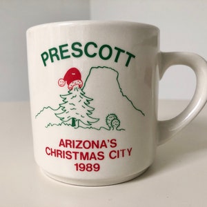 Vintage Prescott “arizona’s Christmas City 1989” Coffee Mug - Etsy