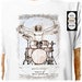 The Drummer - Leonardo Da Vinci  .. 100% Cotton T-Shirt | drums weapon of mass percussion rock music band christmas | LazyCarrot 