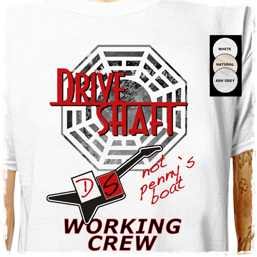 Lost Drive Shaft .. 100 Cotton Tshirt Dharma Initiative Etsy