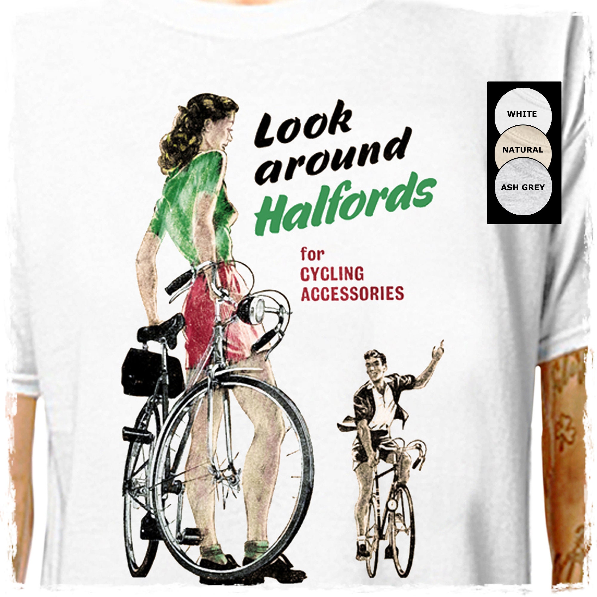 100% Cotton T-shirt Vintage Halfords 