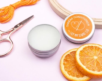 Sweet Orange Embroidery Thread Conditioner – Beeswax Thread Wax – Reduces knots and tangles
