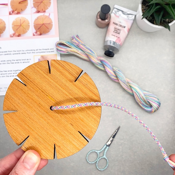 Make Your Own Friendship Bracelet Kit, Kumihimo Disk, DIY