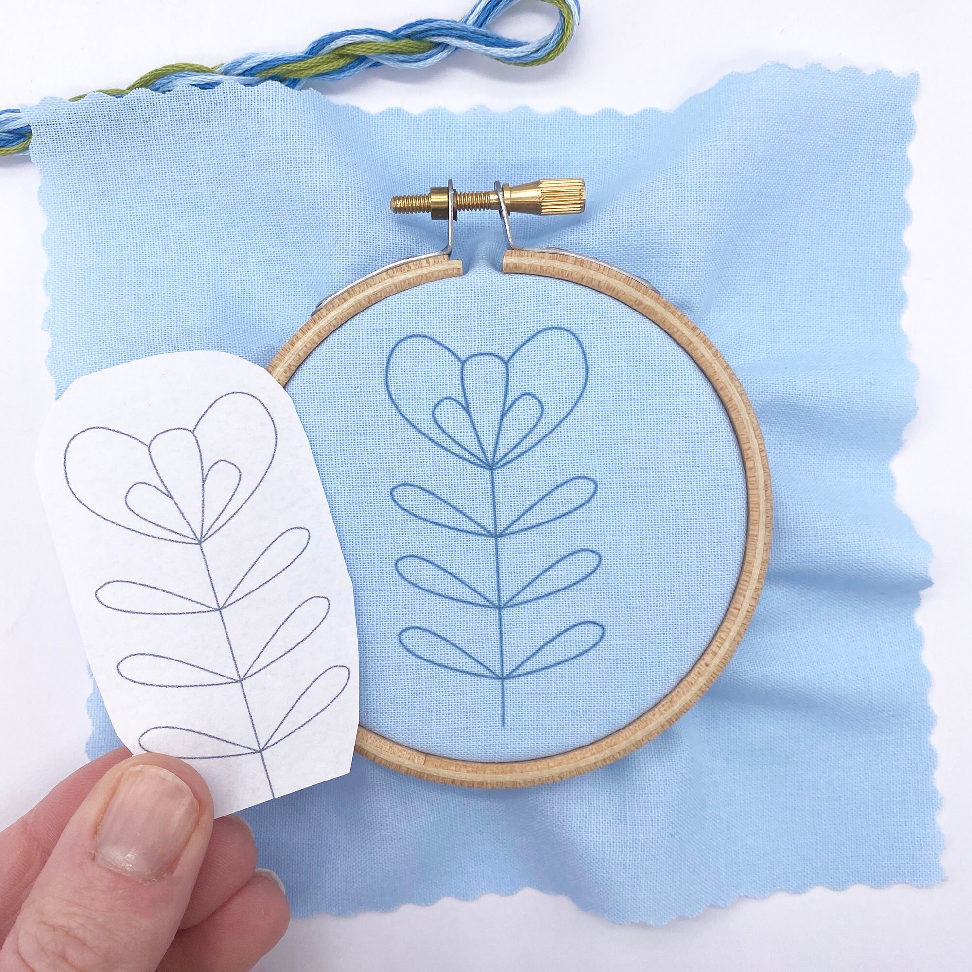 Iron on Embroidery Transfer Patterns Simple Floral designs Etsy