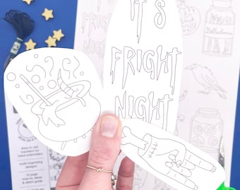 Halloween Embroidery Transfers, Iron-On Patterns (Beginner Friendly)