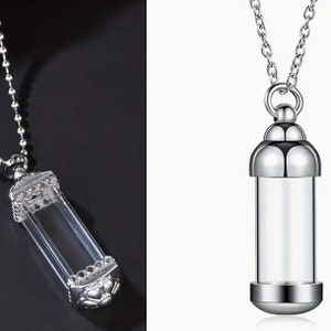 Gothic Glass Vial Pendant