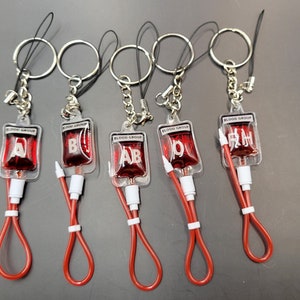 Blood Bag Keychain