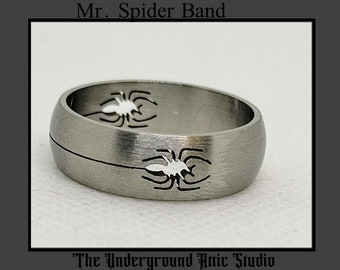 Herr Spinne Cutout Ring Band