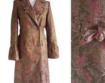 Vintage Escada Silk Coat Exclusive Women Size 36 / S Made in Germany