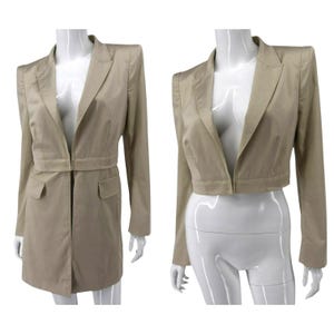 LAUREL by ESCADA beige coat and jacket in one  women&#39;s size M / L