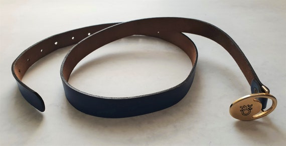 Benetton Vintage Leather Belt s-l400.jpg main image 3