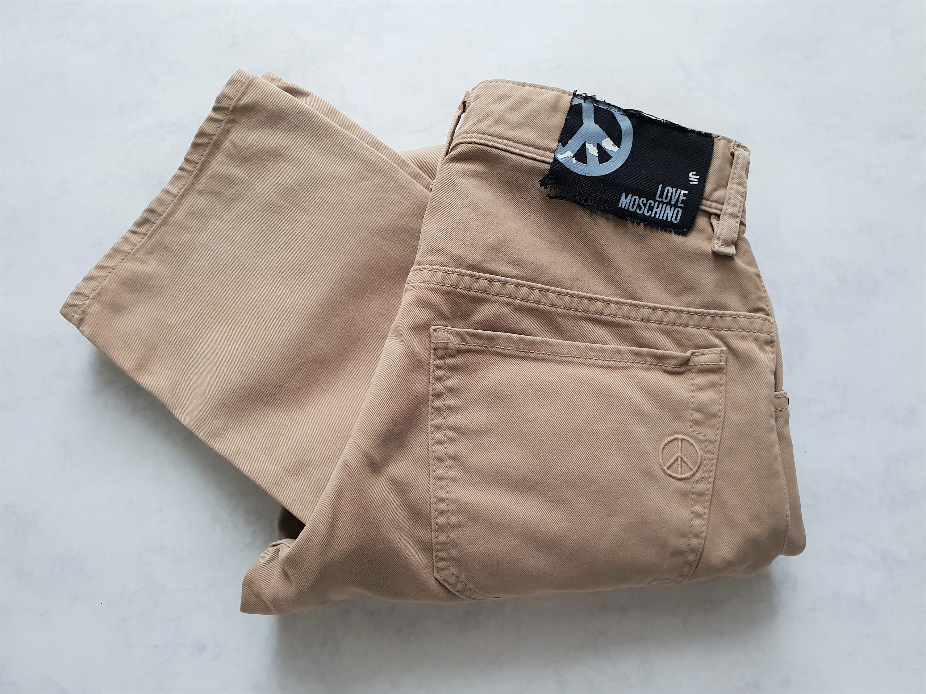 Vintage Moschino Jeans Beige Pants 