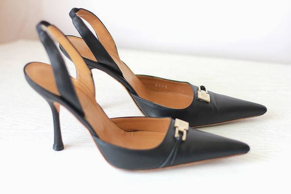 Vintage GIANNI VERSACE Pumps Black 