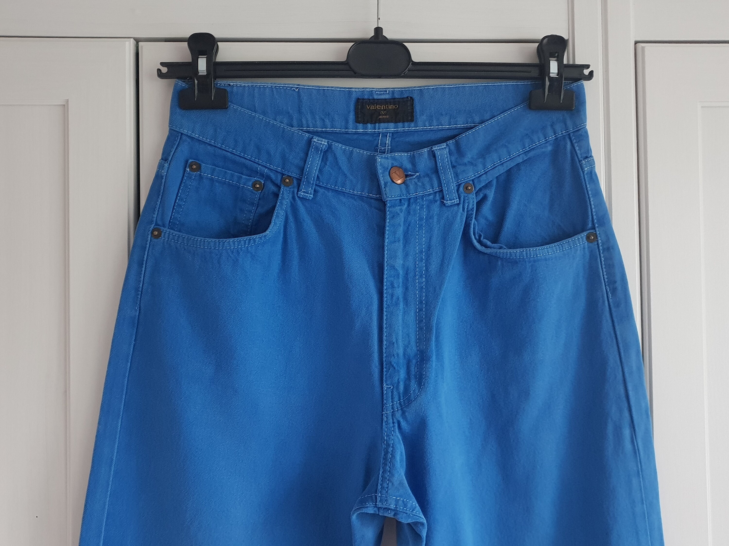 Vintage Valentino Jeans Blue Denim Pants Made in Italy Size