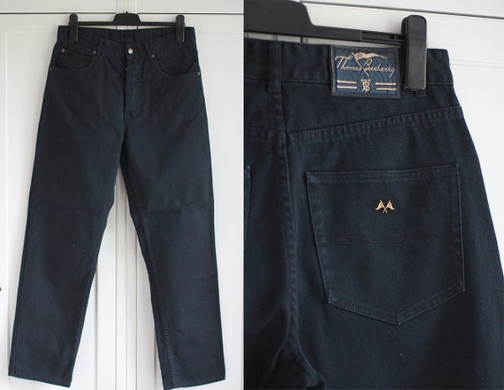 THOMAS BURBERRY Jeans Navy Vintage Men 