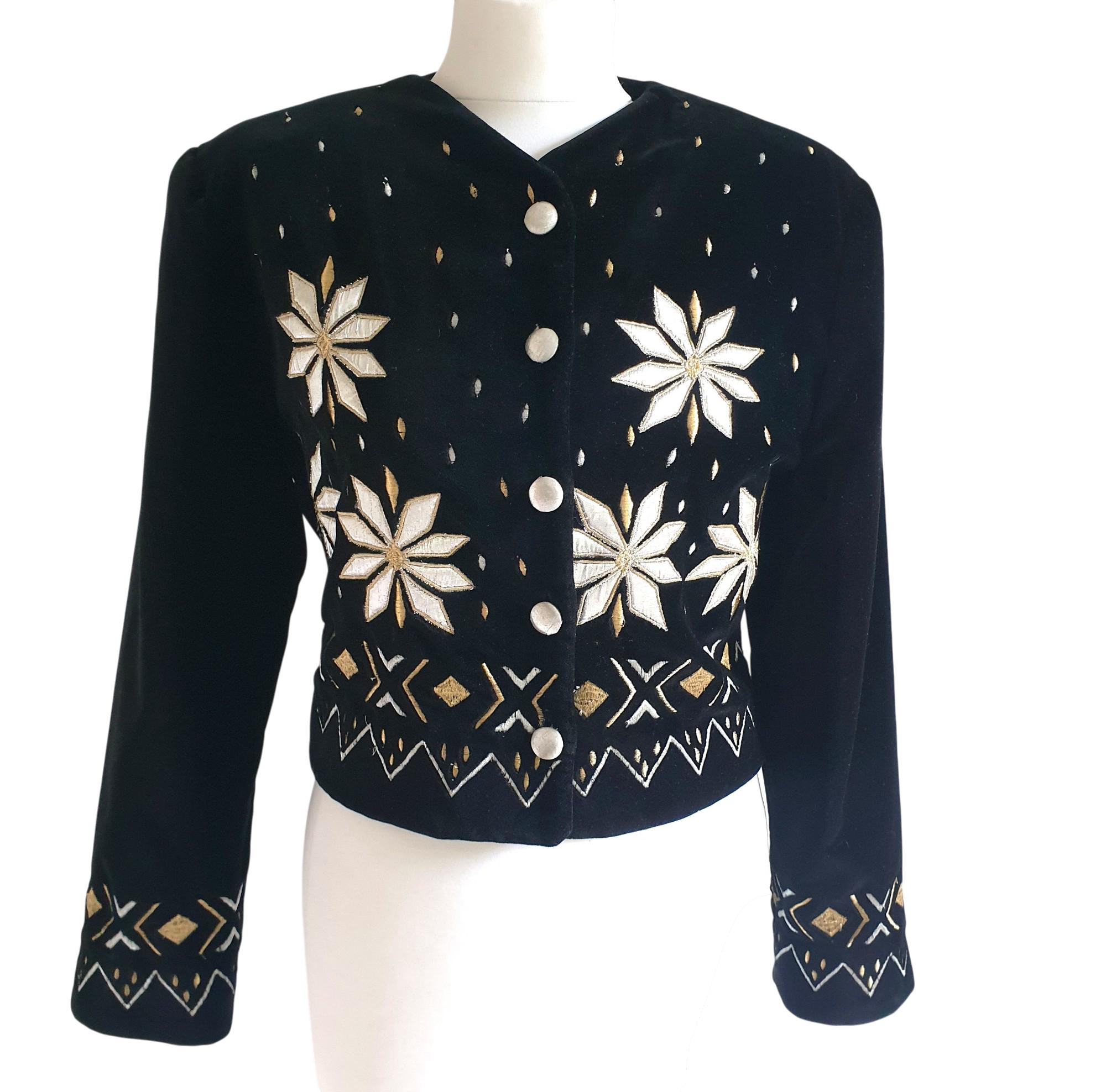 black velvet bolero jackets evening dresses 3/4 Sleeve Velvet Open Front Cropped Bolero Shrug, Black / XL main image 0