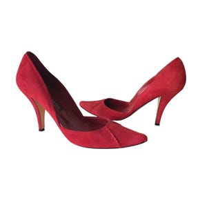 PIED A TERRE Women Pumps Suede Leather Women Shoes Size Eu 37 / Us 6.5 / Uk 5