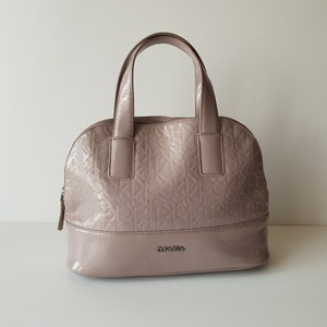 Vintage Calvin Klein Bag Women Light Lavender Trunk Purse Made in Italy