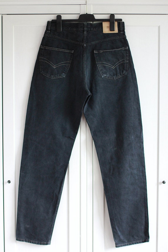 Vintage HUGO BOSS Black Jeans Size W32 L33 32 X 33 Etsy UK