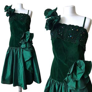 Abito da donna VERA MONT anni '80 / Bellissimo abito da festa da donna / Abito da cocktail party / Abito da sera da donna Taglia L / Prodotto in Italia