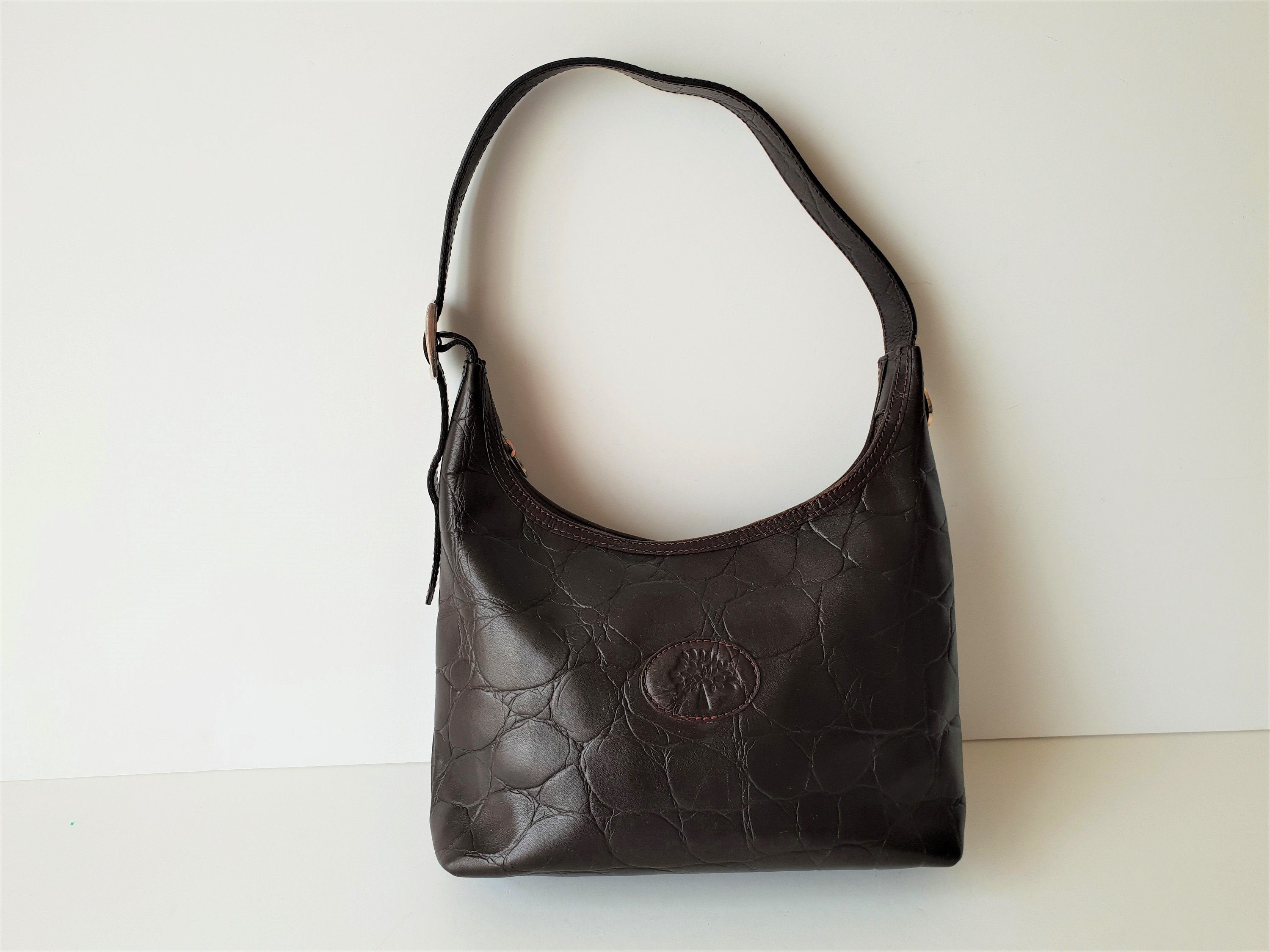 RARE VINTAGE AUTHENTIC MULBERRY FOR TOYOTA LEATHER SHOULDER CROSSBODY BAG