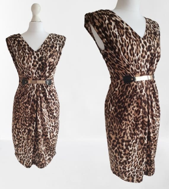 Mela london clearance leopard print dress