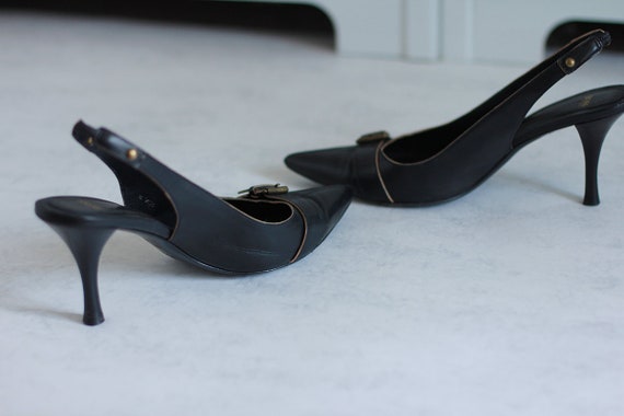 Hugo Boss Pumps Black Leather Heels Vintage Women Shoes Size | Etsy Canada
