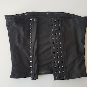 Vintage Triumph Corset Women Black Lace Top Vintage Rubber Corset Size XS / S