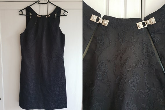 vintage versace black dress