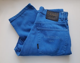 デニム・ジーパン VALENTINO DENIM PANTS WITH V DETAILS Valentino Garavani Embroidered Denim Pants | Saks Fifth Avenue