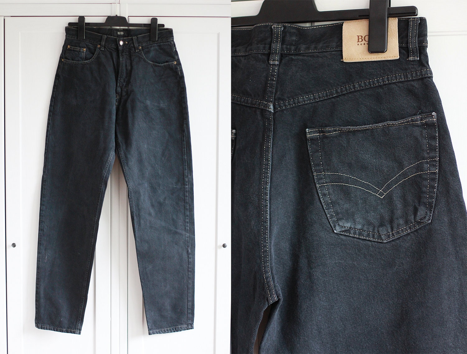 Vintage HUGO BOSS Black Jeans Size W32 