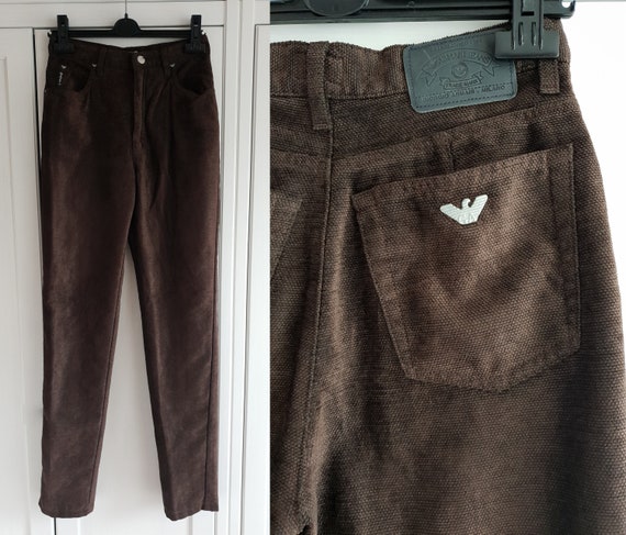 Retfærdighed væsentligt Umoderne Vintage ARMANI Jeans Braun Damen Hose Größe W26 L32 26 x 32 - Etsy.de