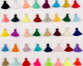 2 Mini 20 mm Cotton Tassels Handbags Purses Dress Costume Earrings Bracelet Religious Prayer Rosary Yoga Mala Necklace Jewelry Making Supply