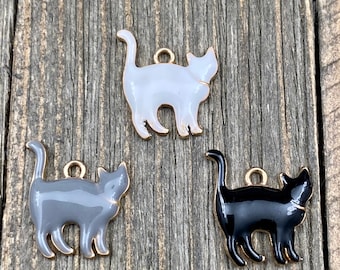Set Gioielli In Argento 925 Con Gatto - Collana E Orecchini Per Donna, Regalo In Confezione - 2
