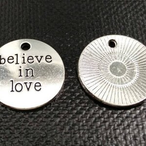 Amuletos Believe In Love, refranes inspiradores, citas de afirmación, frases motivacionales, palabras de aliento de hombres sabios, colgantes, joyas, regalo