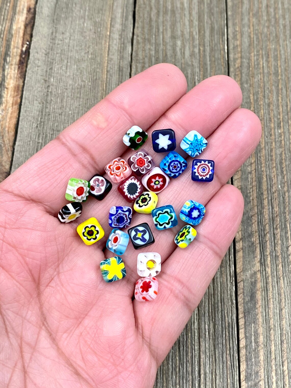 Mllefor Lampwork Flower Beads Glass Strands, Clear, 4mm - Etsy